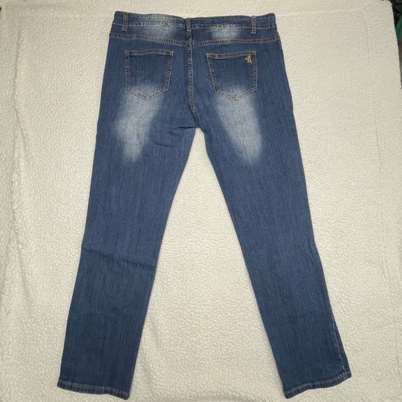 Women’s Distressed Blue 15/16 VIP Jeans - Picture 2 of 14